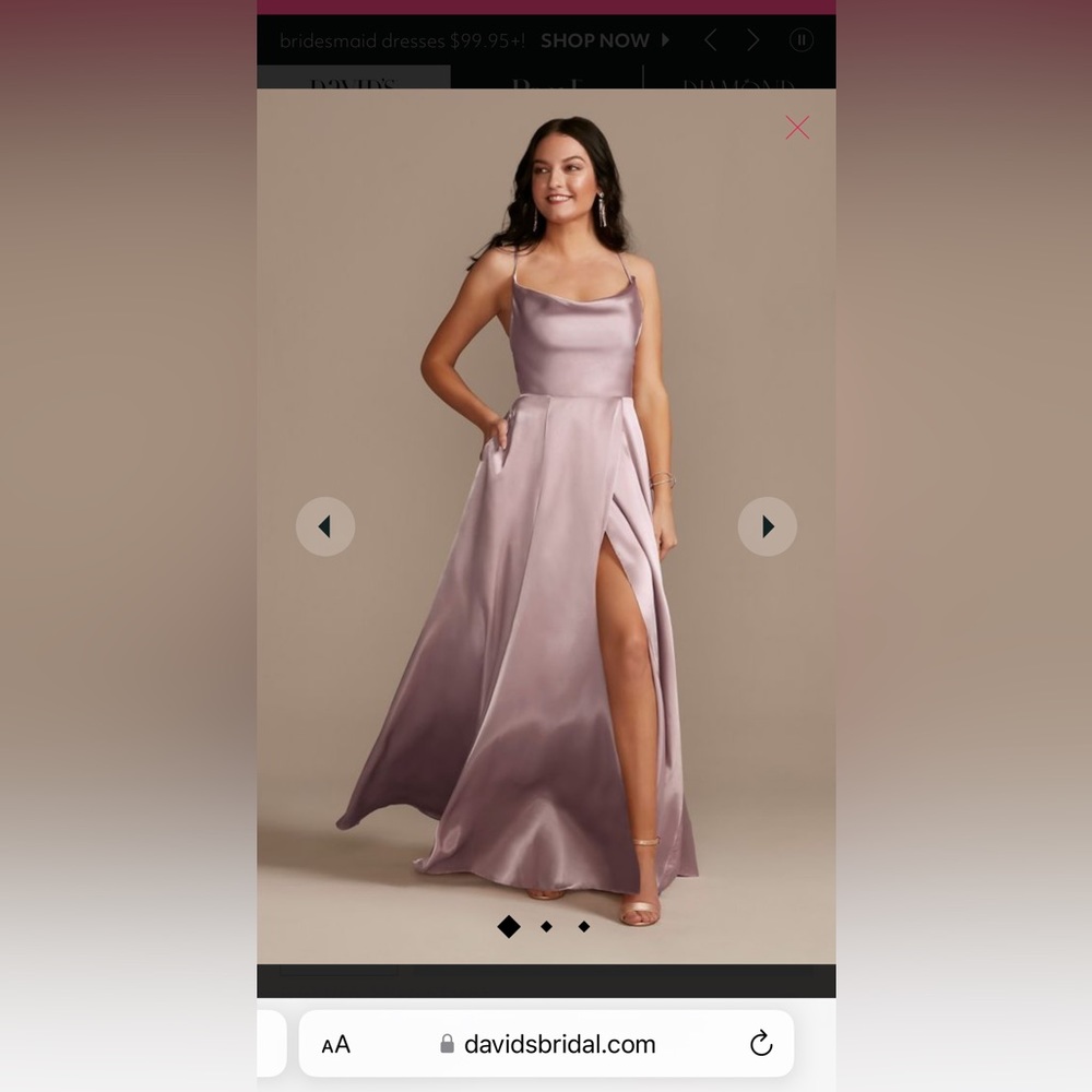 David’s Bridal Dress / GALINA SIGNATURE / Color: LAVENDER HAZE